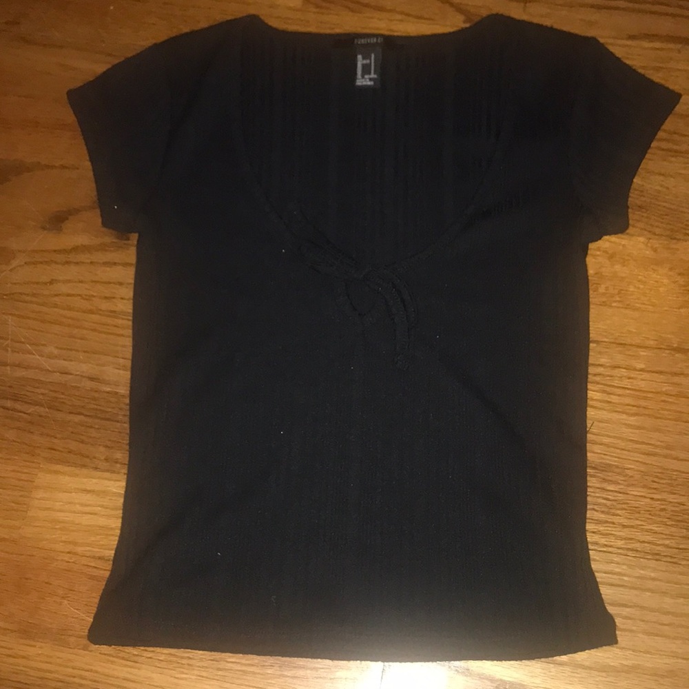 Black tie front top